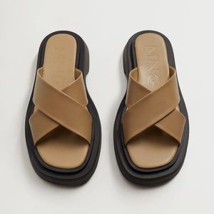 Mango Leather Sandals